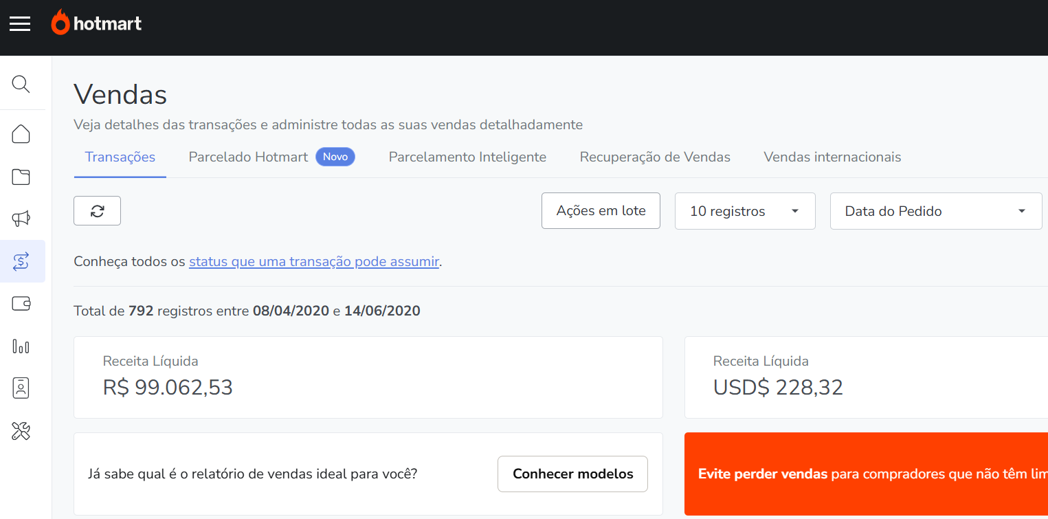 Print do faturamento de R$ 100 mil do The Checklist