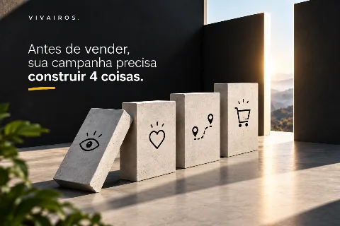 Antes de vender, sua campanha precisa construir 4 coisas