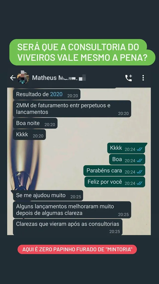 Print do resultado: R$ 2 MILHÕES EM FATURAMENTO