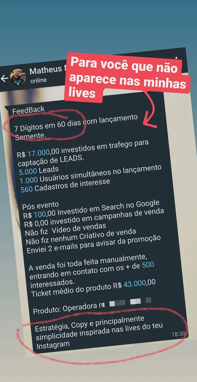 Print do resultado: 7 DÍGITOS EM 60 DIAS