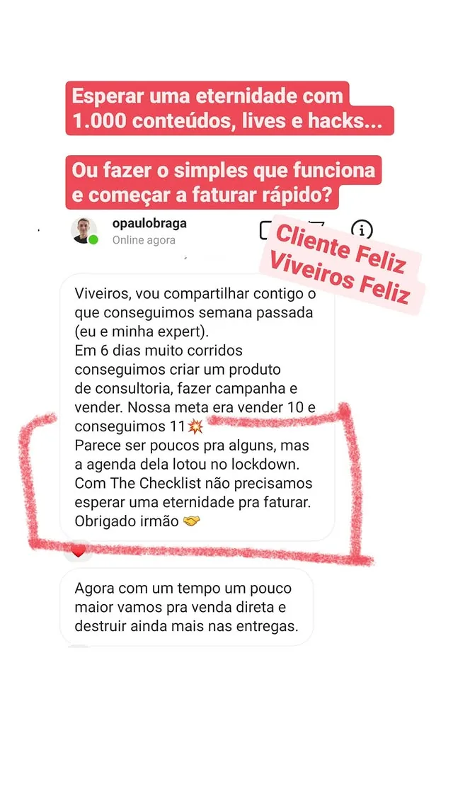 Print do resultado: 10 VENDAS EM 6 DIAS