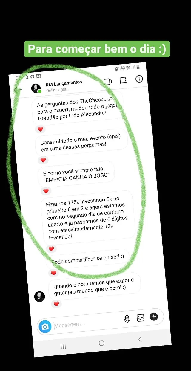 Print do resultado: R$ 175 MIL COM R$ 5 MIL