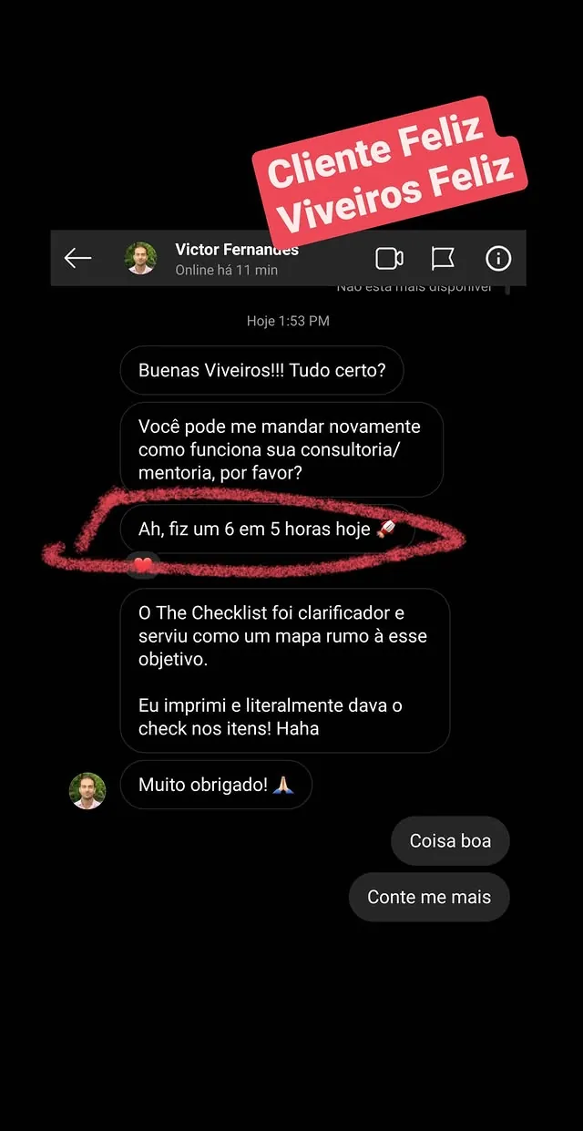 Print do resultado: 6 EM 5 HORAS